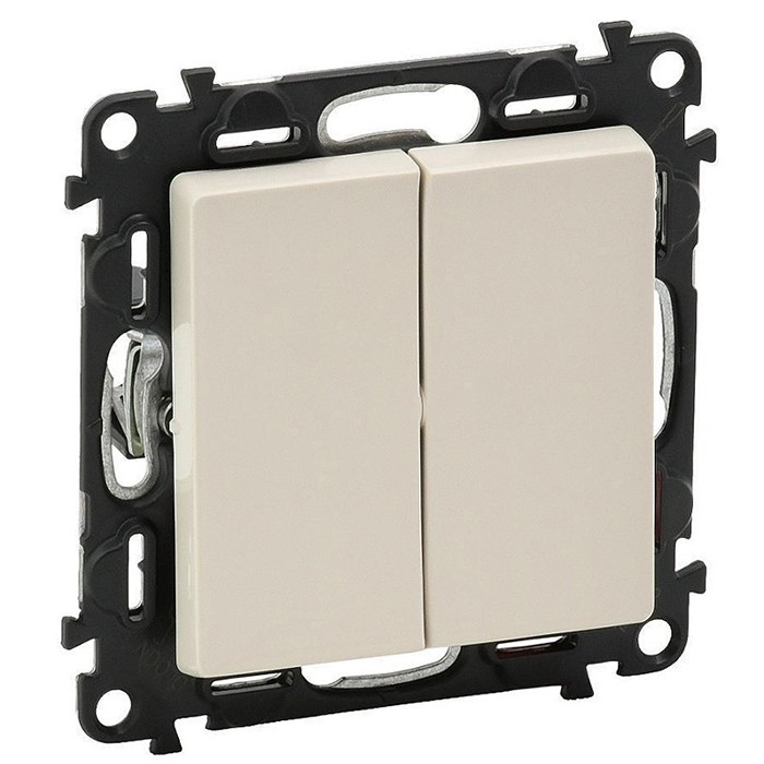 Механизм переключателя Legrand Valena Life 752508 двухклавишный Слоновая кость