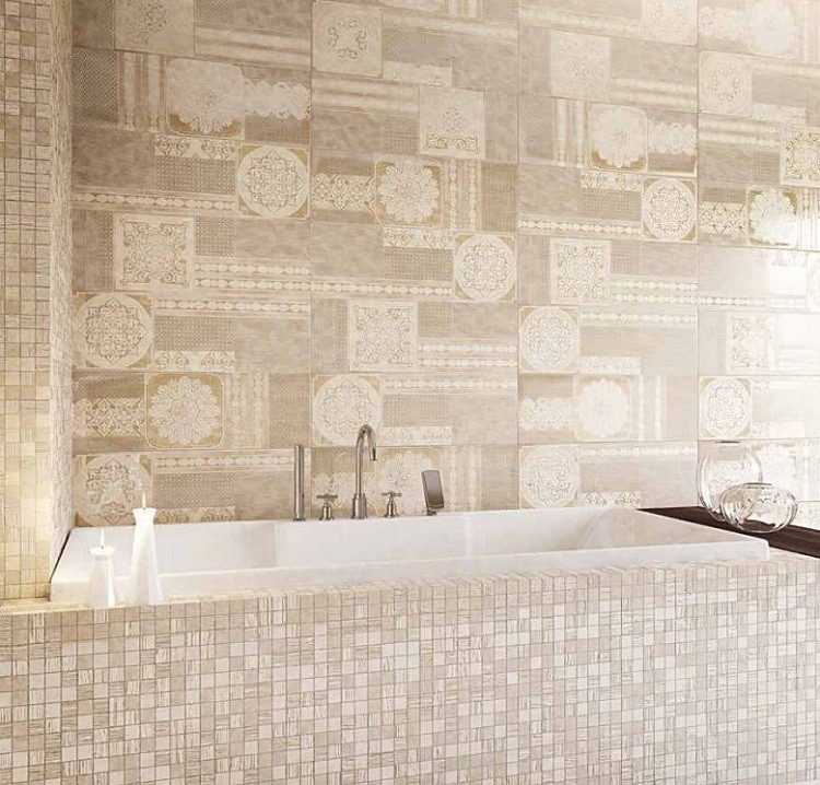 Плитка керамическая Italon Elite White Insero Couture 750х250 мм