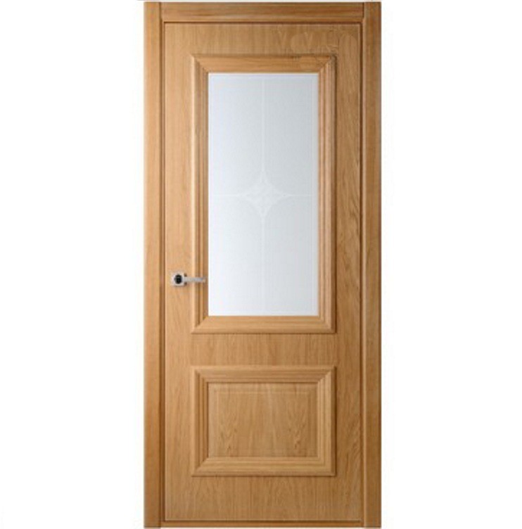 Дверное полотно Belwooddoors Франческо Шпон Дуб со стеклом мателюкс 800х2000 мм