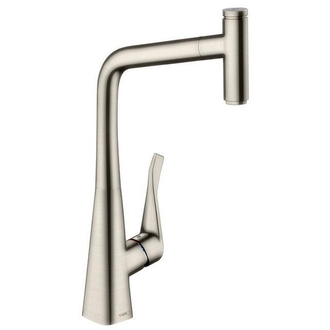 Смеситель для кухни Hansgrohe Metris Select 320 14884800 с выдвижным изливом