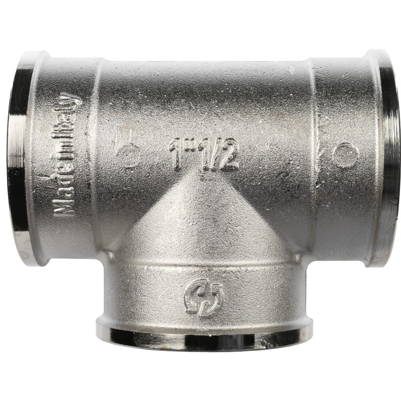 Тройник Stout SFT-0020-000112 1 1/2 дюйма никелированный с внутренней резьбой
