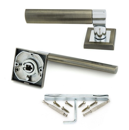 Ручка дверная Palladium Oscar AB/CP