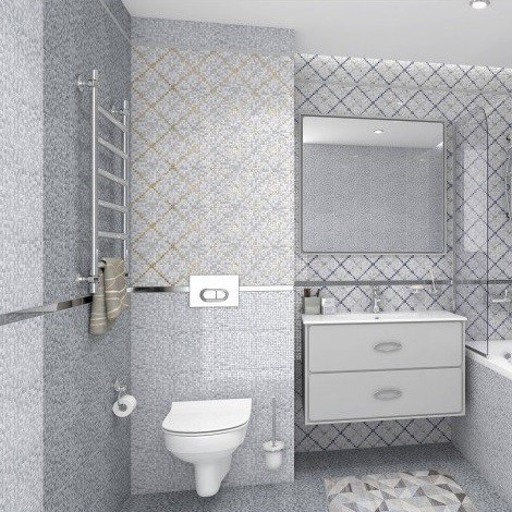 Плитка керамическая Ceramica Classic 08-30-06-1369 Arte серая 400х200 мм