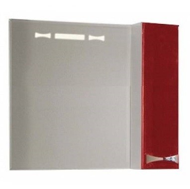 Зеркальный шкаф Акватон Диор 80 R правый бело-бордовый 1A168002DR94R