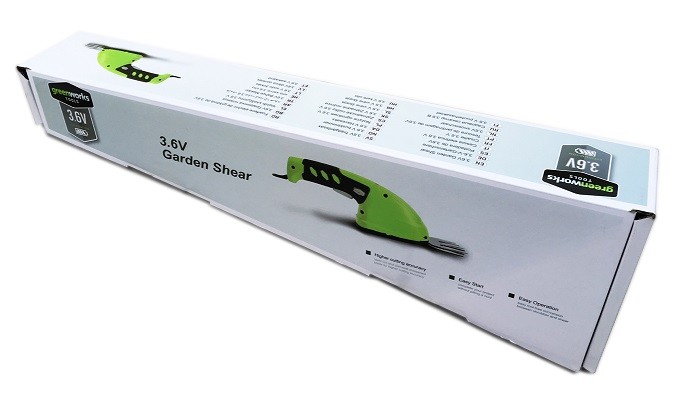 Ножницы садовые аккумуляторные Greenworks с удлинителем 3,6V 