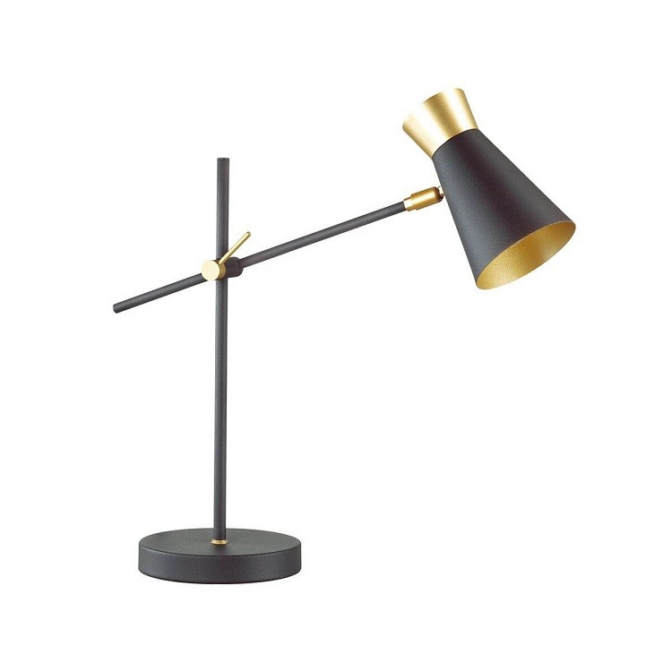 Настольная лампа Lumion Liam 3790/1T черный/золото E14 40W
