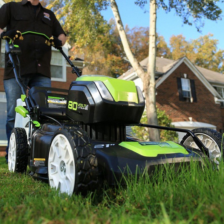 Газонокосилка аккумуляторная Greenworks GD80LM53 без аккумулятора и зарядного устройства