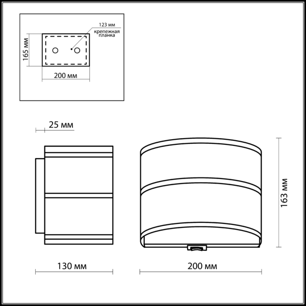 Бра с выключателем Odeon Light Aster 2782/1WA бронза E14 40W 220V