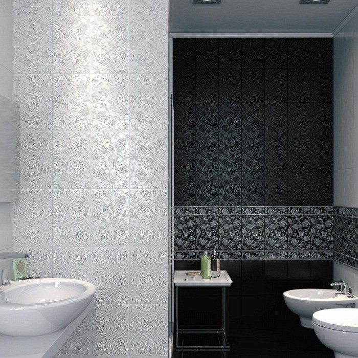 Плитка керамическая Kerama Marazzi 8216 Аджанта цветы белая 300х200 мм