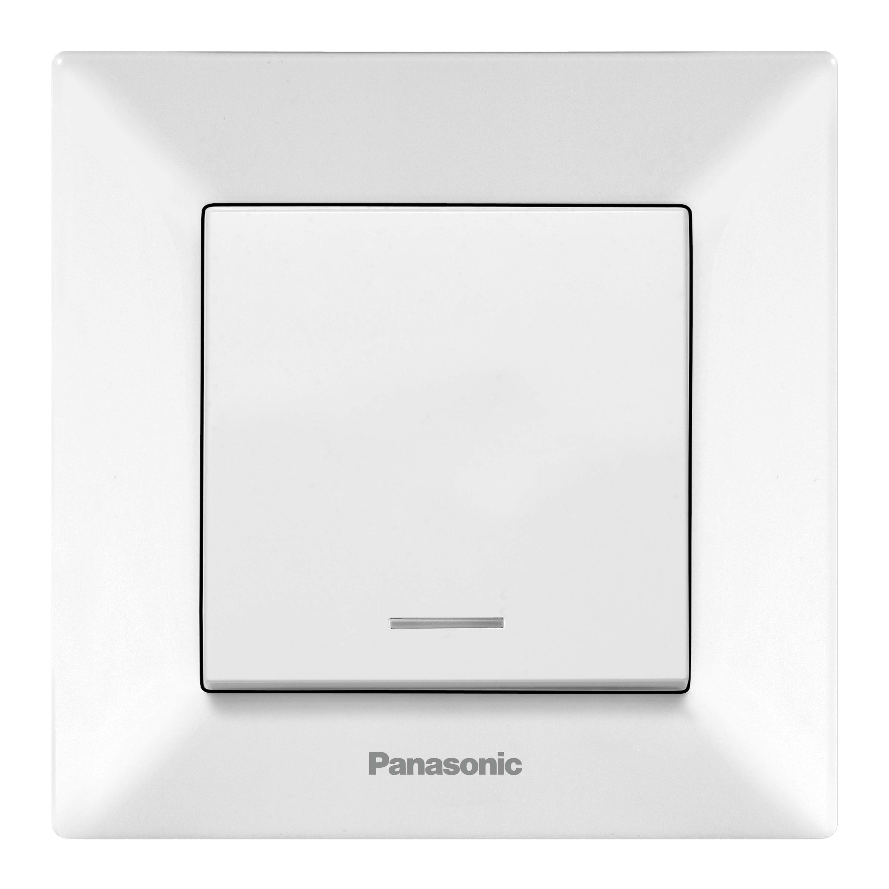 Выключатель Panasonic Arkedia WMTC00022WH-RES одноклавишный с подсветкой белый