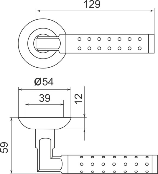 Ручка дверная Armadillo Eridan LD37-1SN/CP-3
