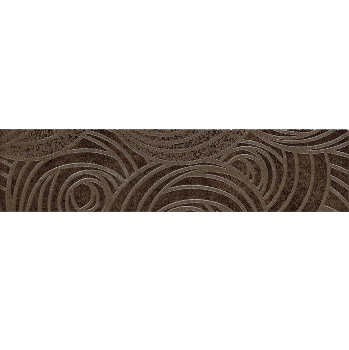 Бордюр из керамогранита Coliseumgres Пьемонте Фашиа Камелия коричневый 300х72 мм