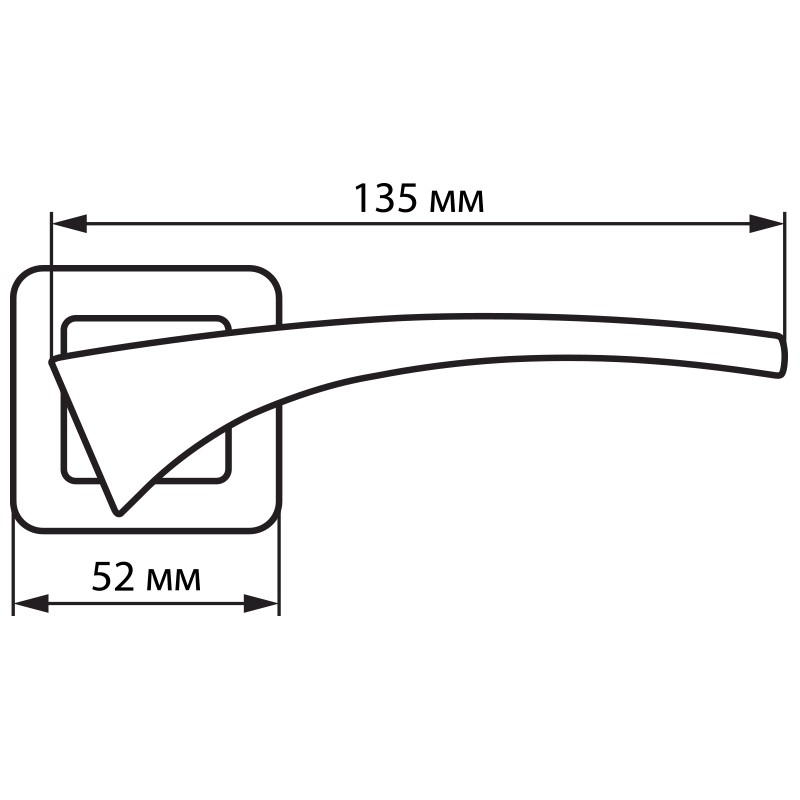 Ручка дверная Palladium Element Atom MG