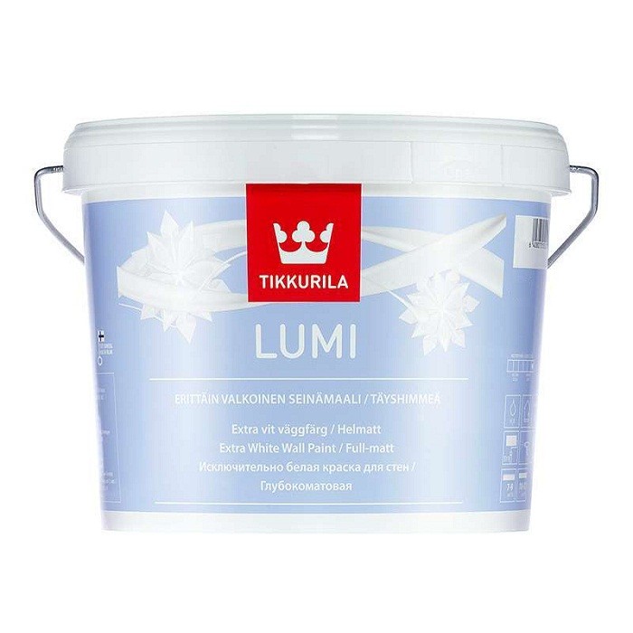 Краска Tikkurila Lumi глубокоматовая база AL белая 2,7 л