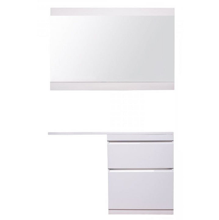 Тумба с раковиной Style Line Даллас 130 R Люкс Plus белая