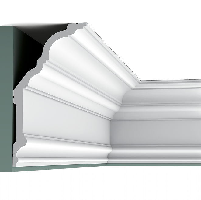 Карниз потолочный полиуретановый Orac Decor Luxxus C340 2000х135х256 мм