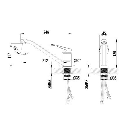 Смеситель для кухни Lemark Partner LM6554C