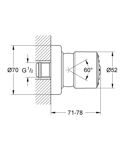 Боковой душ Grohe Relexa Plus 28198000