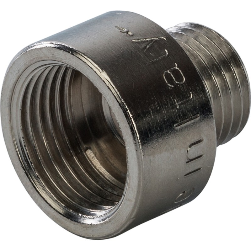 Переходник Stout SFT-0008-003814 3/8х1/4 дюйма никелированный с внутренней и наружной резьбой