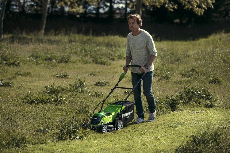 Газонокосилка аккумуляторная Greenworks G40LM35K2