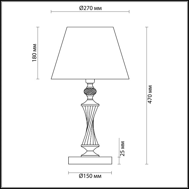 Настольная лампа Lumion Kimberly 4408/1T античная бронза E14 40W