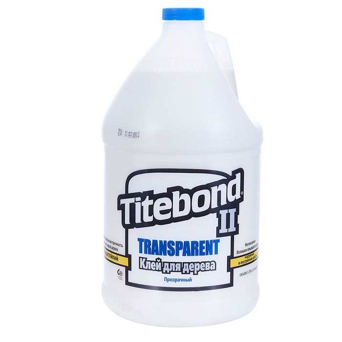 Клей столярный Titebond II Transparent Premium Wood Glue 3,78 л