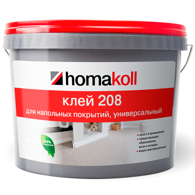 Клей для напольных покрытий Homakoll 208 универсальный 1,3 кг