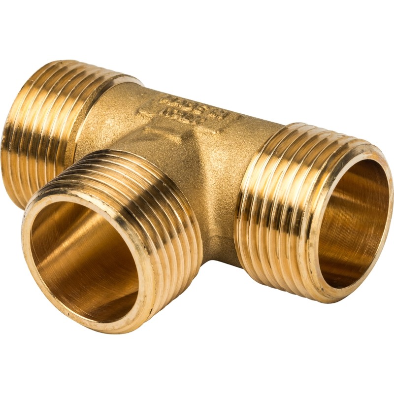Тройник Stout SFT-0017-000111 1х1/х1 дюйм с наружной резьбой