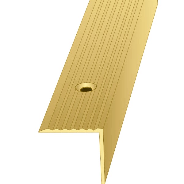 Порог алюминиевый угловой ПО Золото 30x30x2700 мм