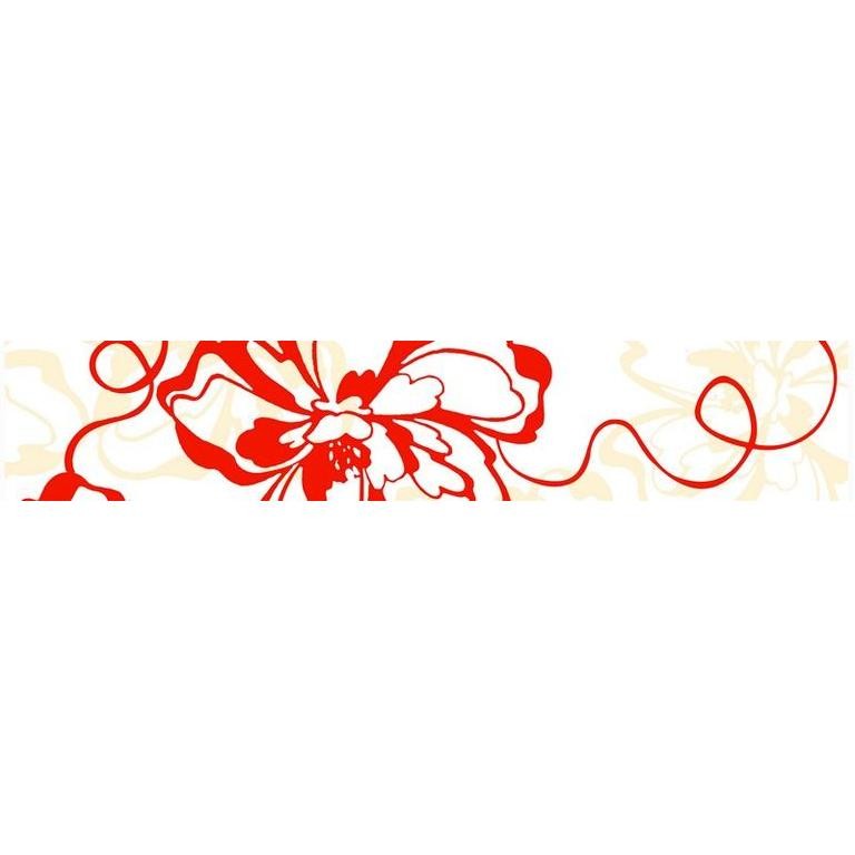 Бордюр керамический Нефрит-Керамика 76-00-45-050-0 Кураж-2 Монро красный 400х75 мм