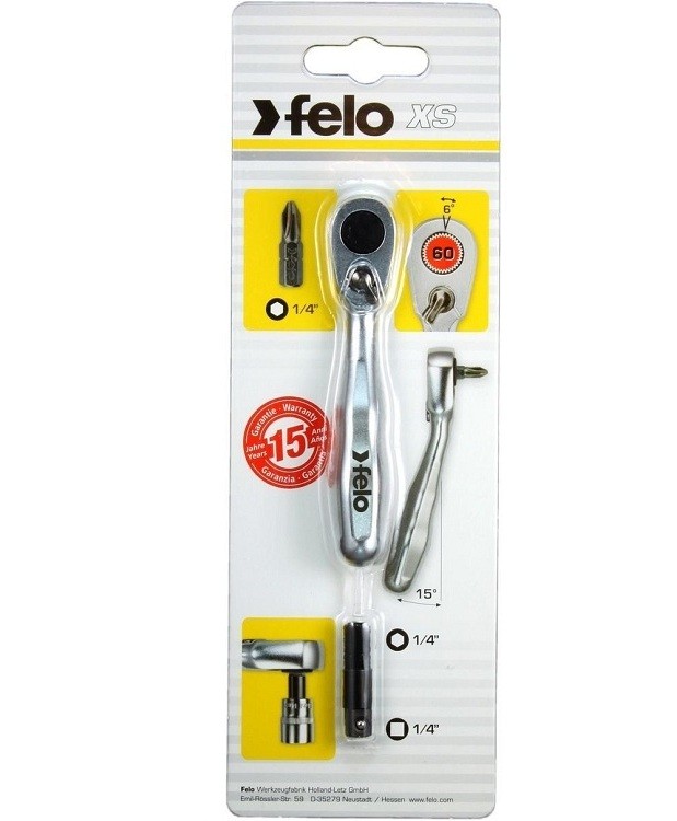 Трещотка Felo 60 зубьев 1/4