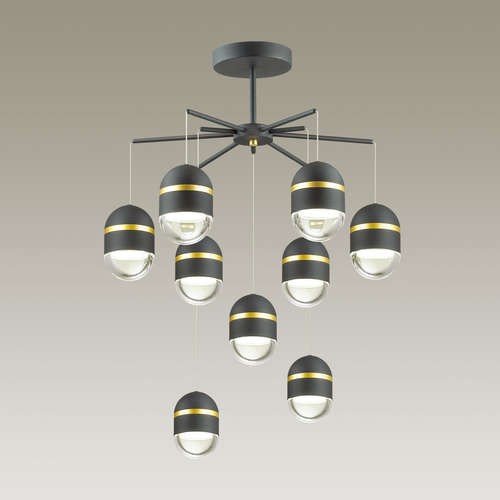 Люстра потолочная Odeon Light Minion 4118/45CL черная 45W