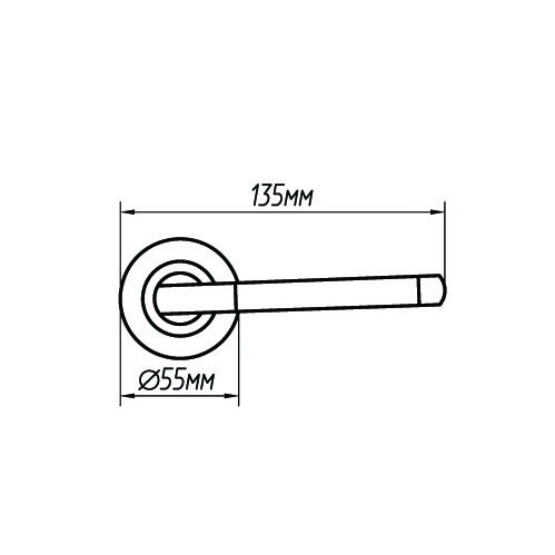 Ручка дверная Palladium Inizio SC/CP