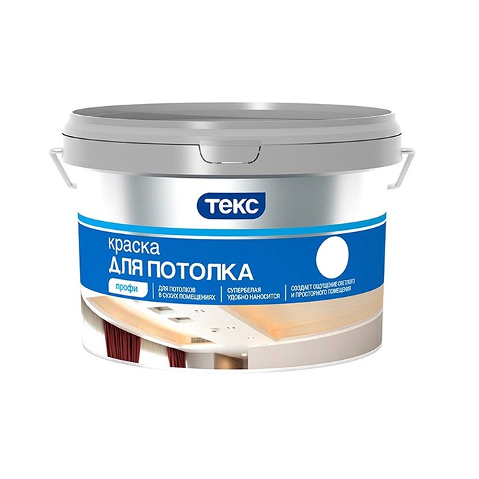 Краска для потолка Текс Профи Супербелая 25 кг