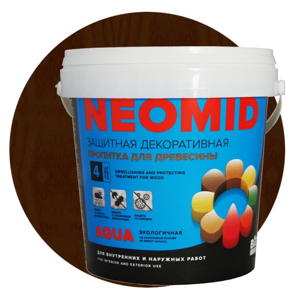 Пропитка для древесины Neomid Bio Color Aqua Венге 0,9 л
