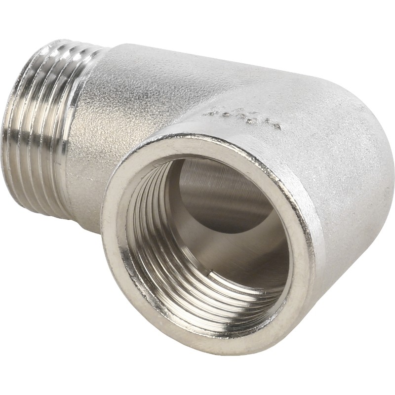 Угольник Stout SFT-0012-000034 3/4 дюйма никелированный с внутренней и наружной резьбой