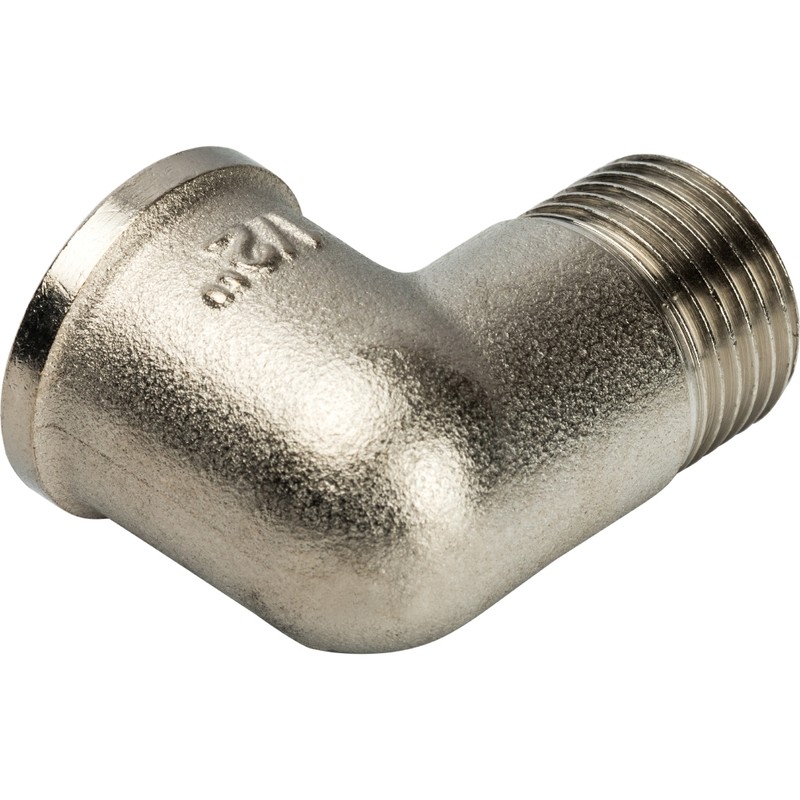 Угольник Stout SFT-0012-000012 1/2 дюйма никелированный с внутренней и наружной резьбой