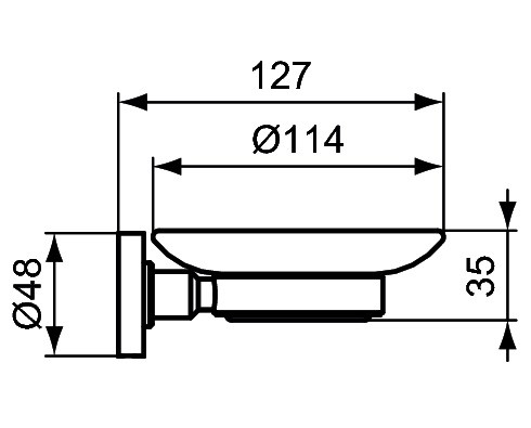 Мыльница стеклянная Ideal Standard IOM A9122AA