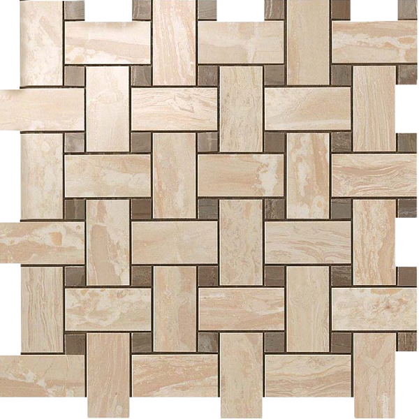 Мозаика керамическая Atlas Concorde Supernova Marble Woodstone Champagne Twist