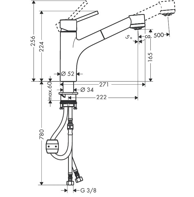 Смеситель для кухни Hansgrohe Talis S 32841000