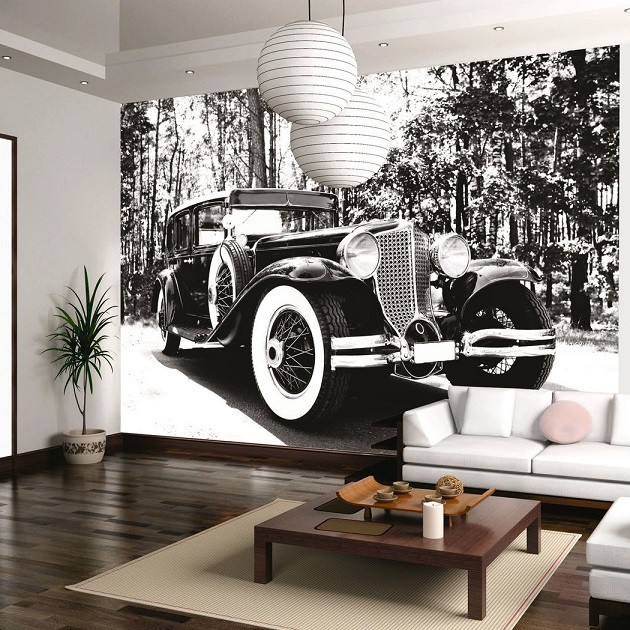 Фотообои виниловые на флизелиновой основе Decocode Порше 1950 года 41-0109-TB 4х2,8 м