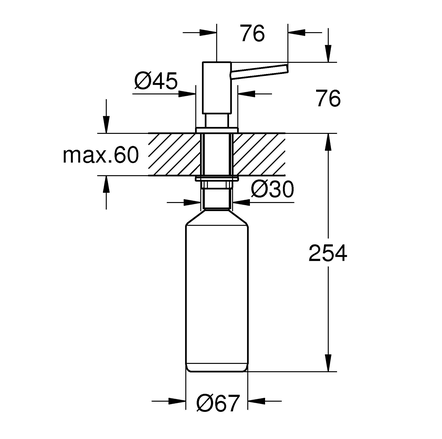 Дозатор жидкого мыла Grohe Cosmopolitan 40535DC0