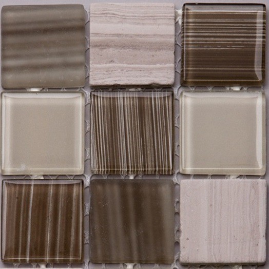 Мозаика из стекла и мрамора Natural Madras MSD-428