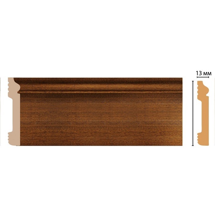 Плинтус из дюрополимера Decomaster D005-75 2400х80х13 мм