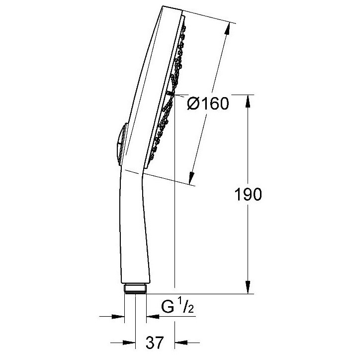 Ручной душ Grohe Power&Soul Cosmopolitan 27668000