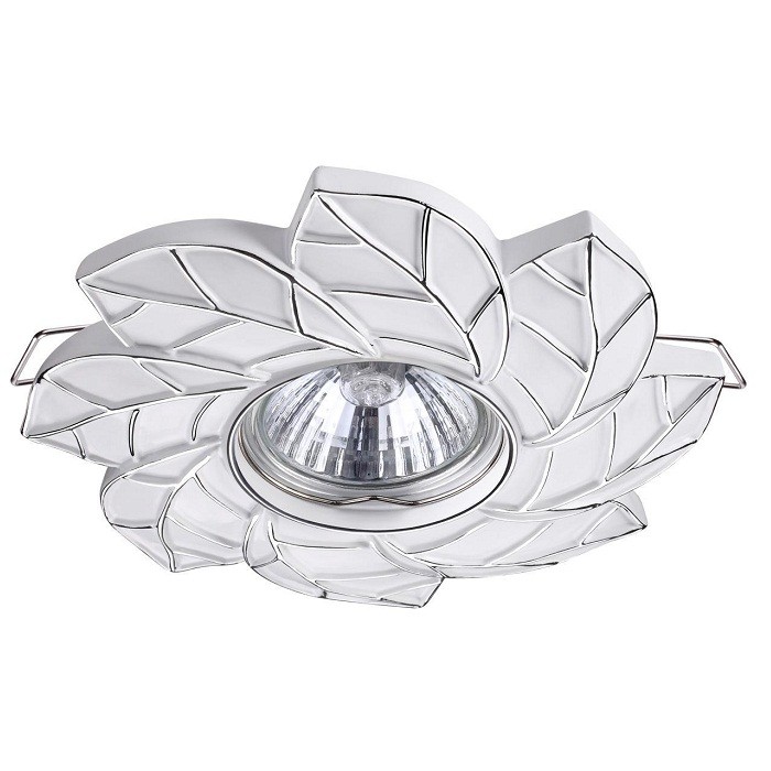 Светильник встраиваемый Novotech Pattern 370488 NT19 000 белый/серебро 50W 220V