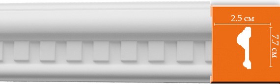 Молдинг полиуретановый Decomaster 98620 2400х77х25 мм