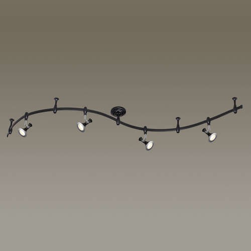 Светильник трековый светодиодный с гибкой шиной Odeon Light Gonzago 3805/28TL черный 28W