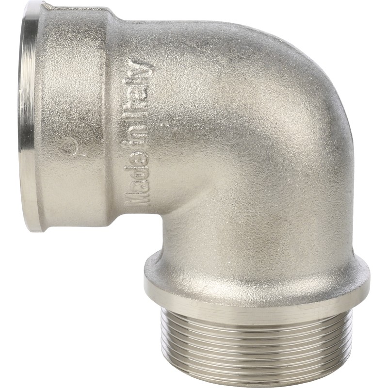 Угольник с упором Stout SFT-0016-000002 2 дюйма никелированный с внутренней и наружной резьбой