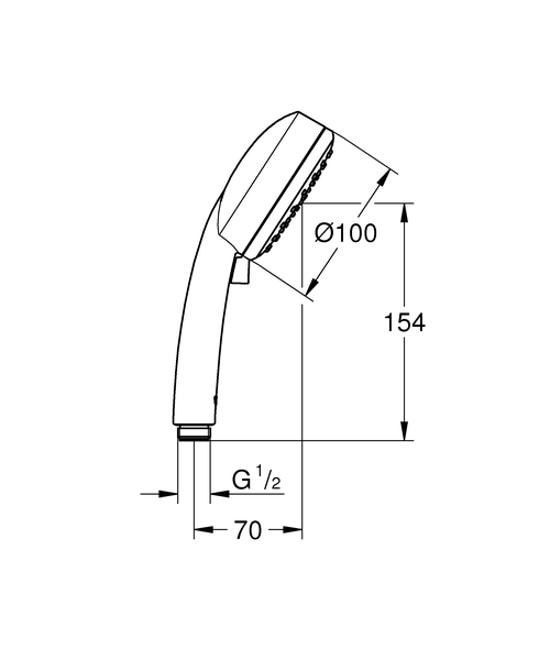 Ручной душ Grohe New Tempesta Cosmopolitan 100 27571002